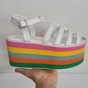 Dolls Kill Rainbow Platforms